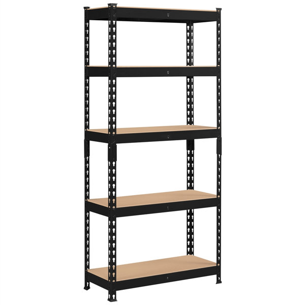 Rebrilliant Tevis 60" H x 27.5" W x 12" D 5 Tiers Boltless Storage